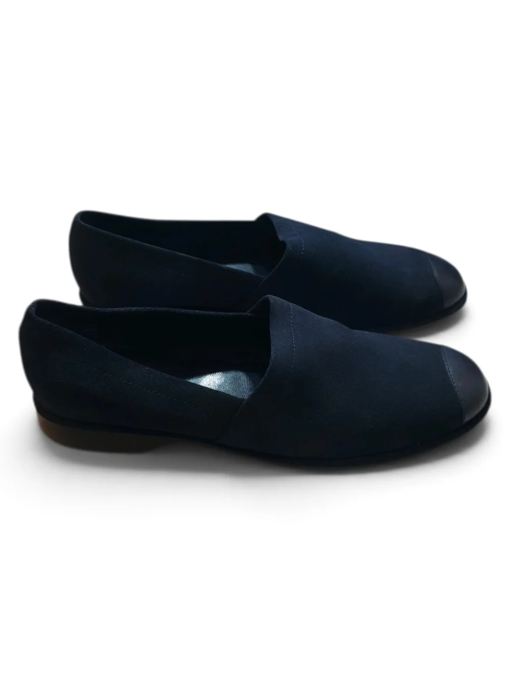 Men's Navy Slip-On Dress Loafers